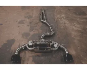 Valvetronic Designs Brushed with Black OEM Tips Valved Sport Exhaust