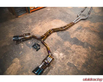 Valvetronic Designs Valved Sport Exhaust System for Audi RS6/RS7 C8 2019-2025, Titanium - AUD.C8.VSES.FF.TI