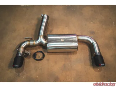 Valvetronic Designs 2 Carbon Fiber 1x1 3.5" Outlet Tips Valved Sport Exhaust System (Axleback) F chassis BMW F30 | F22 | F36 | F32 2012-2019 - BMW.F.VSES.BR.RC