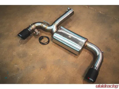 Valvetronic Designs 2 Carbon Fiber 1x1 3.5" Outlet Tips Valved Sport Exhaust System (Axleback) F chassis BMW F30 | F22 | F36 | F32 2012-2019 - BMW.F.VSES.BR.RC
