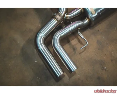 Valvetronic Designs Brushed Valved Sport Exhaust System w/ Free Flow Race Front Pipes BMW Alpina B8 | M850i 2018-2024 - BMW.G16.VSES.FF.BR