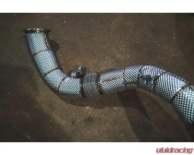 Valvetronic Designs Brushed Valved Sport Exhaust System w/ Free Flow Race Front Pipes BMW Alpina B8 | M850i 2018-2024 - BMW.G16.VSES.FF.BR