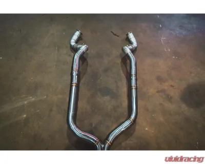 Valvetronic Designs Brushed Valved Sport Exhaust System w/ Free Flow Race Front Pipes BMW Alpina B8 | M850i 2018-2024 - BMW.G16.VSES.FF.BR