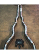 Valvetronic Designs Brushed Valved Sport Exhaust System w/ Free Flow Race Front Pipes BMW Alpina B8 | M850i 2018-2024                                     - BMW.G16.VSES.FF.BR - Image 5
