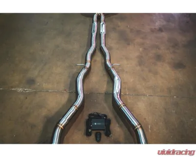 Valvetronic Designs Brushed Valved Sport Exhaust System w/ Free Flow Race Front Pipes BMW Alpina B8 | M850i 2018-2024 - BMW.G16.VSES.FF.BR
