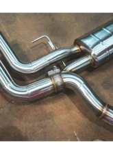 Valvetronic Designs Brushed Valved Sport Exhaust System w/ Free Flow Race Front Pipes BMW Alpina B8 | M850i 2018-2024                                     - BMW.G16.VSES.FF.BR - Image 8