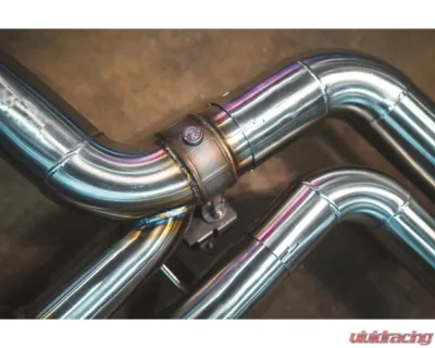 Valvetronic Designs Brushed Valved Sport Exhaust System w/ Free Flow Race Front Pipes BMW Alpina B8 | M850i 2018-2024 - BMW.G16.VSES.FF.BR