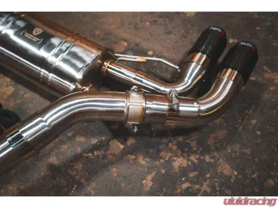 Valvetronic Designs Valved Sport Exhaust System for BMW F90 M5 2018-2023, 3.5" Titanium Tips - BMW.G20.M340i.VSES.TI.TIBRT