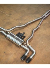 Valvetronic Designs Brushed Steel Tips Stainles-Steel Valved Sport Exhaust System BMW G30 530i | 540i 2017-2024                                     - BMW.G30.530i.VSES.BR.RC - Image 2