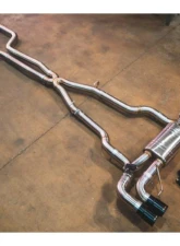 BMW Valvetronic Designs 4" Brushed Steel Titanium Valved Exhaust System for G30 M550i 2017-2023                                     - BMW.G30.M550i.VSES.TI.TIBRT - Image 2