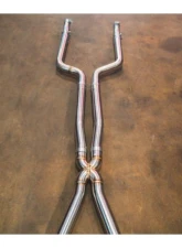 BMW Valvetronic Designs 4" Brushed Steel Titanium Valved Exhaust System for G30 M550i 2017-2023                                     - BMW.G30.M550i.VSES.TI.TIBRT - Image 3