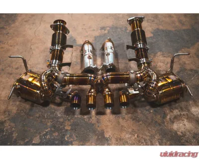 Valvetronic Designs Valved Sport Exhaust System for Chevy Corvette C8 Z06, Titanium - CHEV.C8Z.VSES.FF.TI