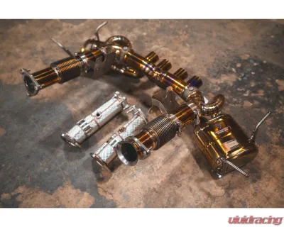 Valvetronic Designs Valved Sport Exhaust System for Chevy Corvette C8 Z06, Titanium - CHEV.C8Z.VSES.FF.TI