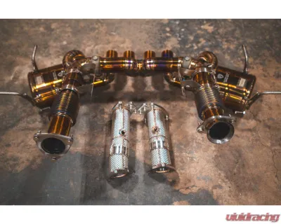 Valvetronic Designs Valved Sport Exhaust System for Chevy Corvette C8 Z06, Titanium - CHEV.C8Z.VSES.FF.TI