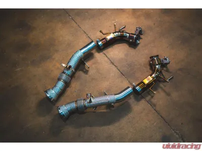 Valvetronic Designs Sport Exhaust Package Free Flow Bypass Ferrari 296 GTB|GTS 2021+ - FER.296.VSES.FF.TI