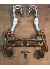 Valvetronic Designs Valved Sport Exhaust System Sport 200 Cell Catted Test Pipes + F1 Race headers Ferrari 458 Speciale 2013-2015                                     - FER.458S.VSES.2CCH.TI - Image 12