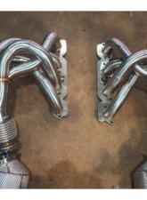 Valvetronic Designs Valved Sport Exhaust System Sport 200 Cell Catted Test Pipes + F1 Race headers Ferrari 458 Speciale 2013-2015                                     - FER.458S.VSES.2CCH.TI - Image 5