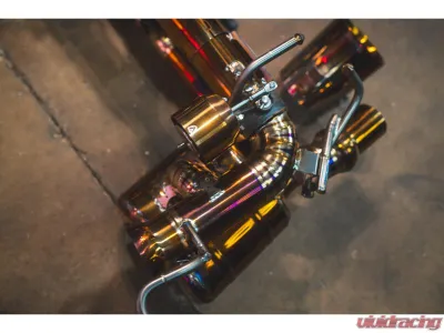 Valvetronic Designs Valved Sport Exhaust System Sport 200 Cell Catted Test Pipes + F1 Race headers Ferrari 458 Speciale 2013-2015 - FER.458S.VSES.2CCH.TI