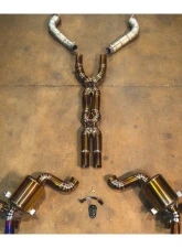 Valvetronic Designs Valved Sport Exhaust System Free FLow Race Pipes Ferrari California 4.3 V8 2008-2014                                     - FER.CALI.43.VSES.FF.TI - Image 9