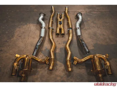 Valvetronic Designs Valved Exhaust System RACE Free Flow Front Pipes Ferrari GTC4 Lusso 2018-2020 - FER.GTC4.VSES.FF.AG