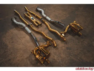 Valvetronic Designs Valved Exhaust System RACE Free Flow Front Pipes Ferrari GTC4 Lusso 2018-2020 - FER.GTC4.VSES.FF.AG