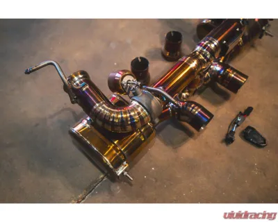 Valvetronic Designs Valved Sport Exhaust Catback System for Ferrari 458 Italia 2010-2015, Titanium - FER.458.VSES.TI