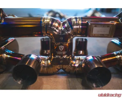 Valvetronic Designs Valved Sport Exhaust Catback System for Ferrari 458 Italia 2010-2015, Titanium - FER.458.VSES.TI