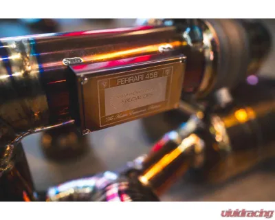 Valvetronic Designs Valved Sport Exhaust Catback System for Ferrari 458 Italia 2010-2015, Titanium - FER.458.VSES.TI