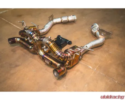 Valvetronic Designs Valved Sport Exhaust System for Ferrari 488 GTB | Pista 2016-2020, Titanium - FER.488.VSES.TI