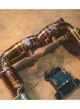 Valvetronic Designs Valved Sport Exhaust System for Ferrari 488 GTB | Pista 2016-2020, Titanium                                     - FER.488.VSES.TI - Image 3