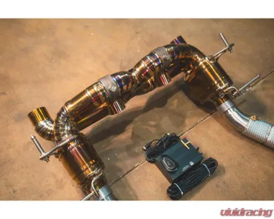 Valvetronic Designs Valved Sport Exhaust System for Ferrari 488 GTB | Pista 2016-2020, Titanium - FER.488.VSES.TI