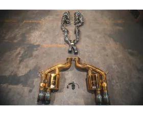 Valvetronic Designs Valved Exhaust System for Ferrari 599 F1 6AL-4V Titanium Race Package