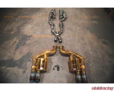 Valvetronic Designs Valved Exhaust System for Ferrari 599 F1 6AL-4V Titanium Race Package - FER.599.VSES.FFH.TI