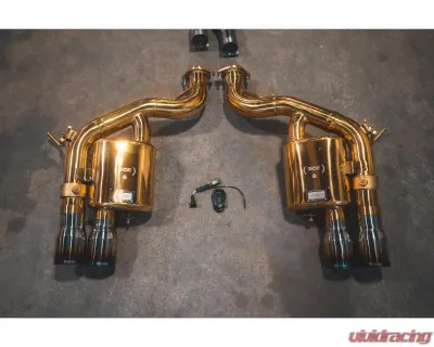 Valvetronic Designs Valved Exhaust System for Ferrari 599 F1 6AL-4V Titanium Race Package - FER.599.VSES.FFH.TI