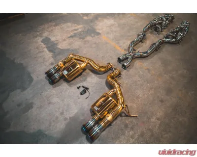 Valvetronic Designs Valved Exhaust System for Ferrari 599 F1 6AL-4V Titanium Race Package - FER.599.VSES.FFH.TI