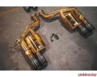 Valvetronic Designs Valved Exhaust System for Ferrari 599 F1 6AL-4V Titanium Race Package - FER.599.VSES.FFH.TI