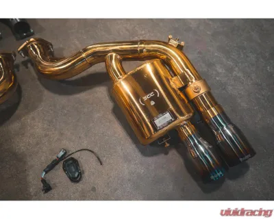 Valvetronic Designs Valved Exhaust System for Ferrari 599 F1 6AL-4V Titanium Race Package - FER.599.VSES.FFH.TI