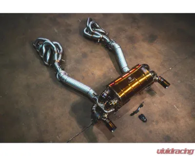 Valvetronic Designs Valved Exhaust System for Ferrari 599 F1 6AL-4V Titanium Race Package - FER.599.VSES.FFH.TI