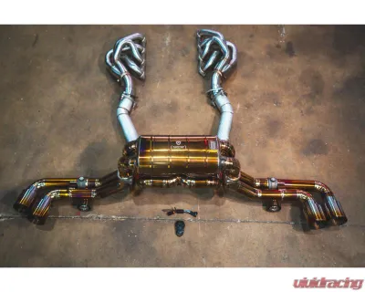 Valvetronic Designs Valved Sport Exhaust System for Ferrari F430 2004-2008, Titanium - FER.F430.VSES.FFH.TI