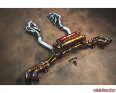 Valvetronic Designs Valved Sport Exhaust System for Ferrari F430 2004-2008, Titanium - FER.F430.VSES.FFH.TI