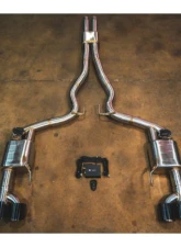 Valvetronic Designs Quad Tip Valved Sport Exhaust System for Ford Mustang GT S650 2024+                                     - FRD.S550.S650.VSES.BR - Image 9