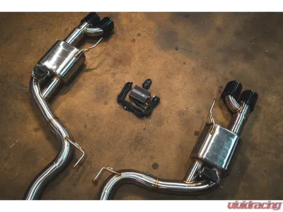 Valvetronic Designs Quad Tip Valved Sport Exhaust System for Ford Mustang GT S650 2024+ - FRD.S550.S650.VSES.BR