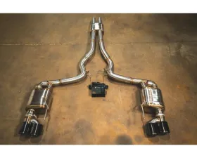Valvetronic Designs Valved Sport Exhaust System Quad Tips Ford Mustang GT S550 2015-2023