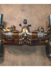 Valvetronic Designs Stainless Steel T304 True F1 Non Valved Catback Exhaust System Race Free Flow Headers Lamborghini Huracan Performante | EVO | STO | Tecnica 2019-2024                                     - LAM.STO.F1.FFH.BR - Image 4
