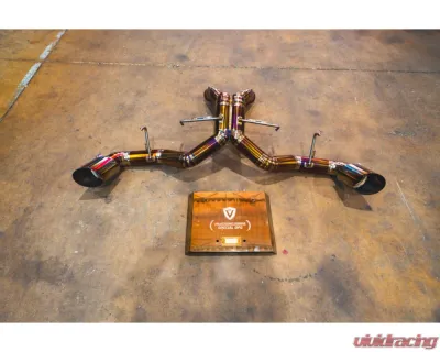 Valvetronic Designs Titanium Race Exhaust System w/ Free Flow Race Front Pipes Mclaren 570S | 540C | 620R 2015-2022 - MAC.570S.F1.FF.TI