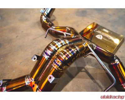 Valvetronic Designs Titanium Race Exhaust System w/ Free Flow Race Front Pipes Mclaren 570S | 540C | 620R 2015-2022 - MAC.570S.F1.FF.TI