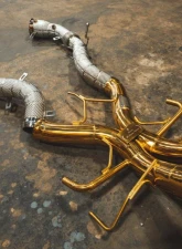 Valvetronic Designs Sport Exhaust System RACE free flow front pipes Mclaren P1 2014-2015                                     - MAC.P1.VSES.FF.AG - Image 11