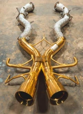 Valvetronic Designs Sport Exhaust System RACE free flow front pipes Mclaren P1 2014-2015                                     - MAC.P1.VSES.FF.AG - Image 2