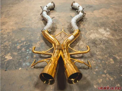 Valvetronic Designs Sport Exhaust System RACE free flow front pipes Mclaren P1 2014-2015 - MAC.P1.VSES.FF.AG