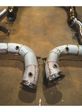 Valvetronic Designs Valved Sport Exhaust System Free Flow Race Downpipes Mercedes-Benz AMG GLE63 | S 2015-2025                                     - MER.AMG.GLE63.VSES.FF.TI - Image 12